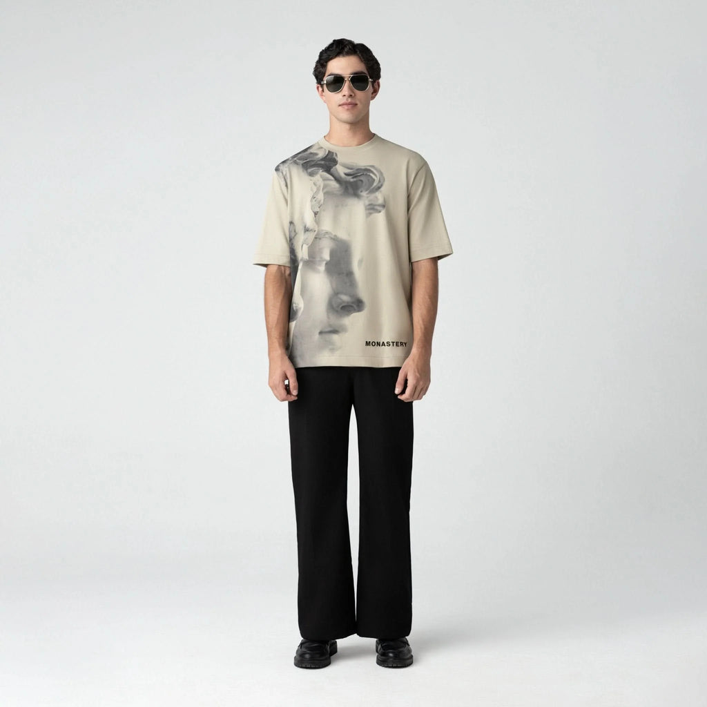 TERSIA T-SHIRT OVERSIZED MEN ABBEY STONE