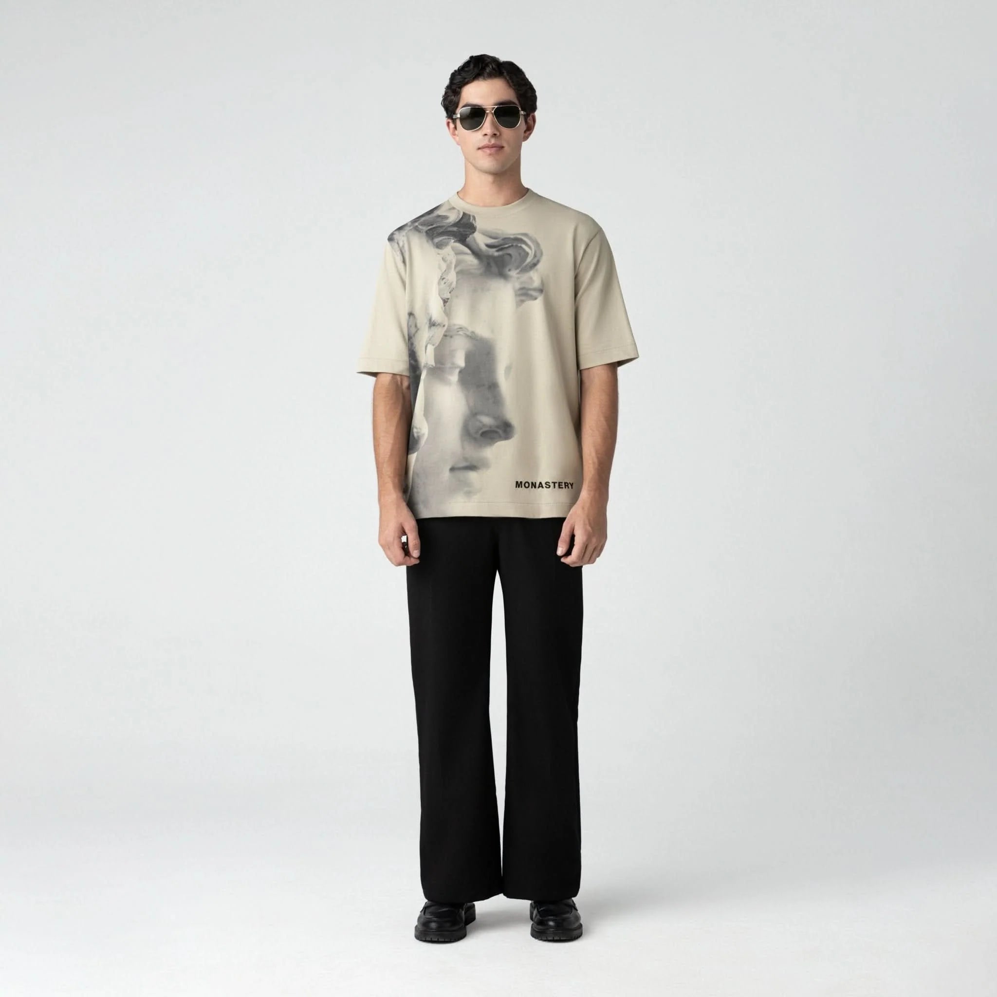 TERSIA T-SHIRT OVERSIZED MEN ABBEY STONE
