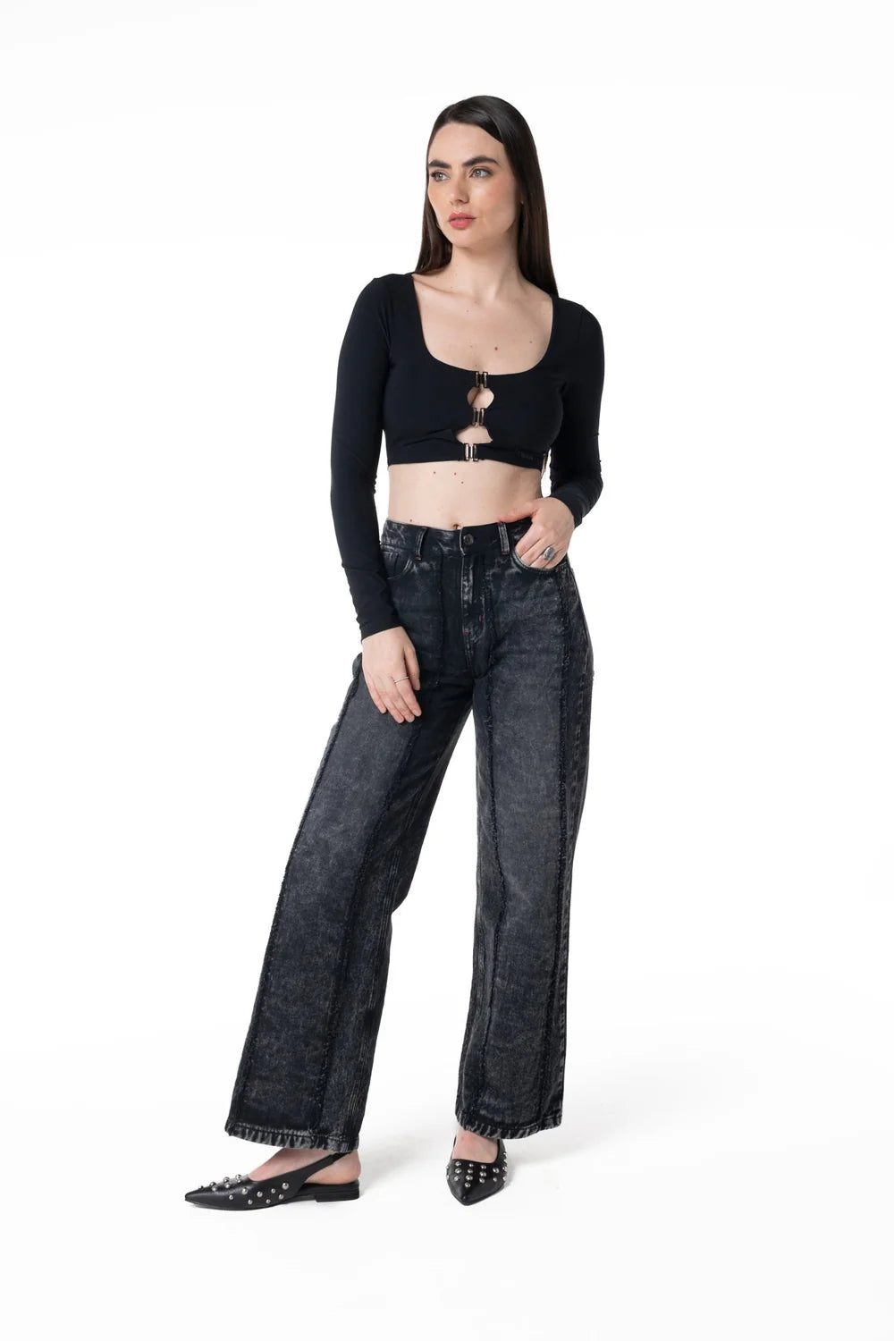 LONG SLEEVE PIANTA BLACK